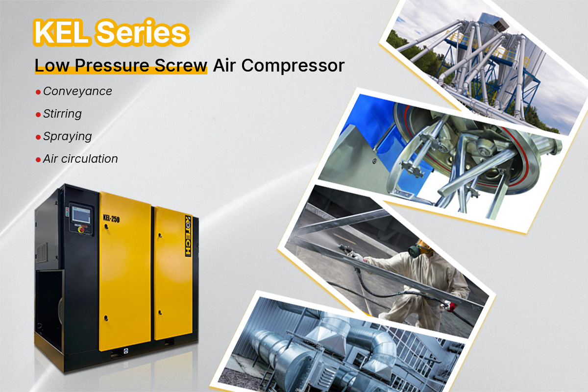 KEL Series low pressure air compressor appliactions