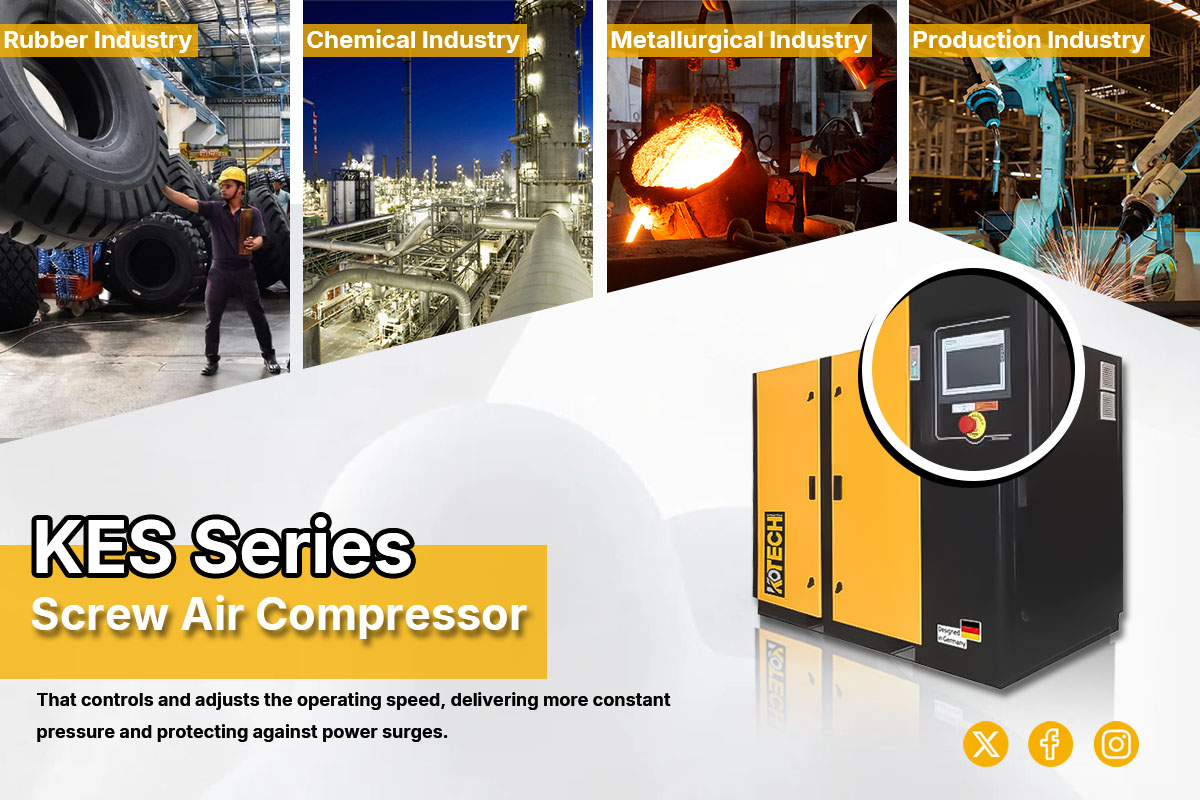 KES Series screw air compressor applications