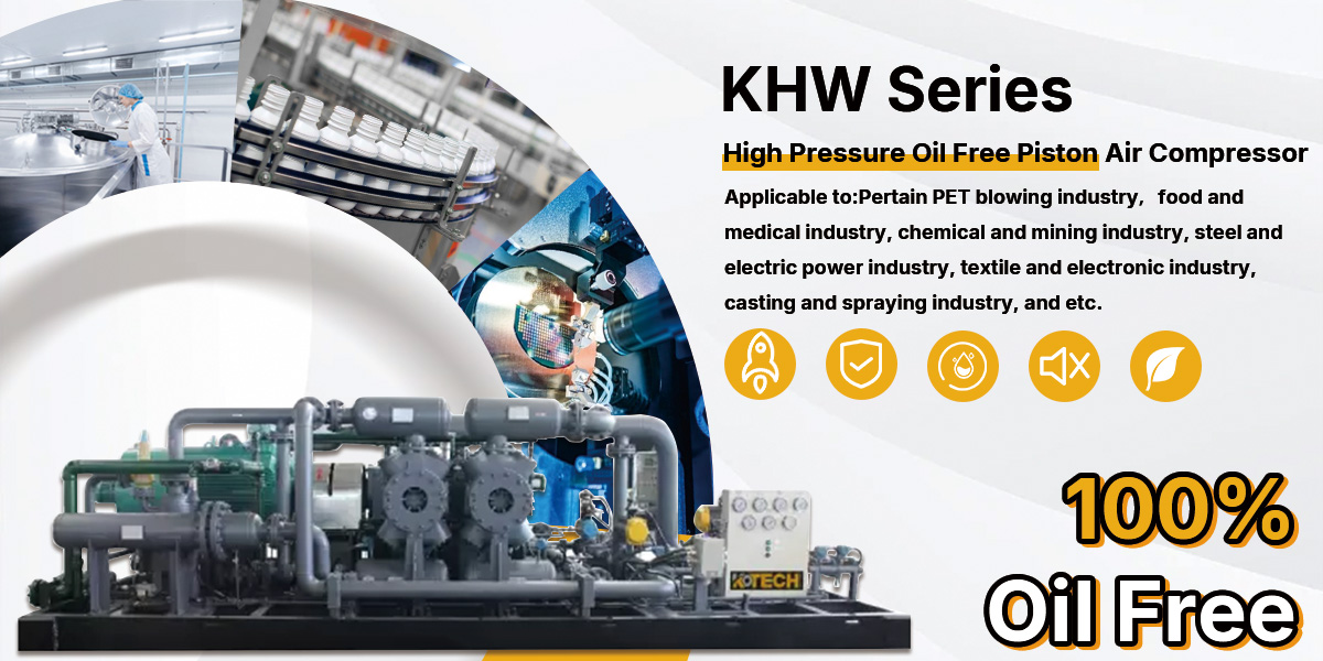 KHW Series High Pressure Oil Free Piston Air Compressor applications