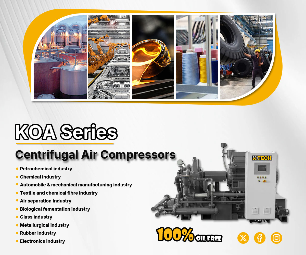 KOA Series centrifugal air compressor applications
