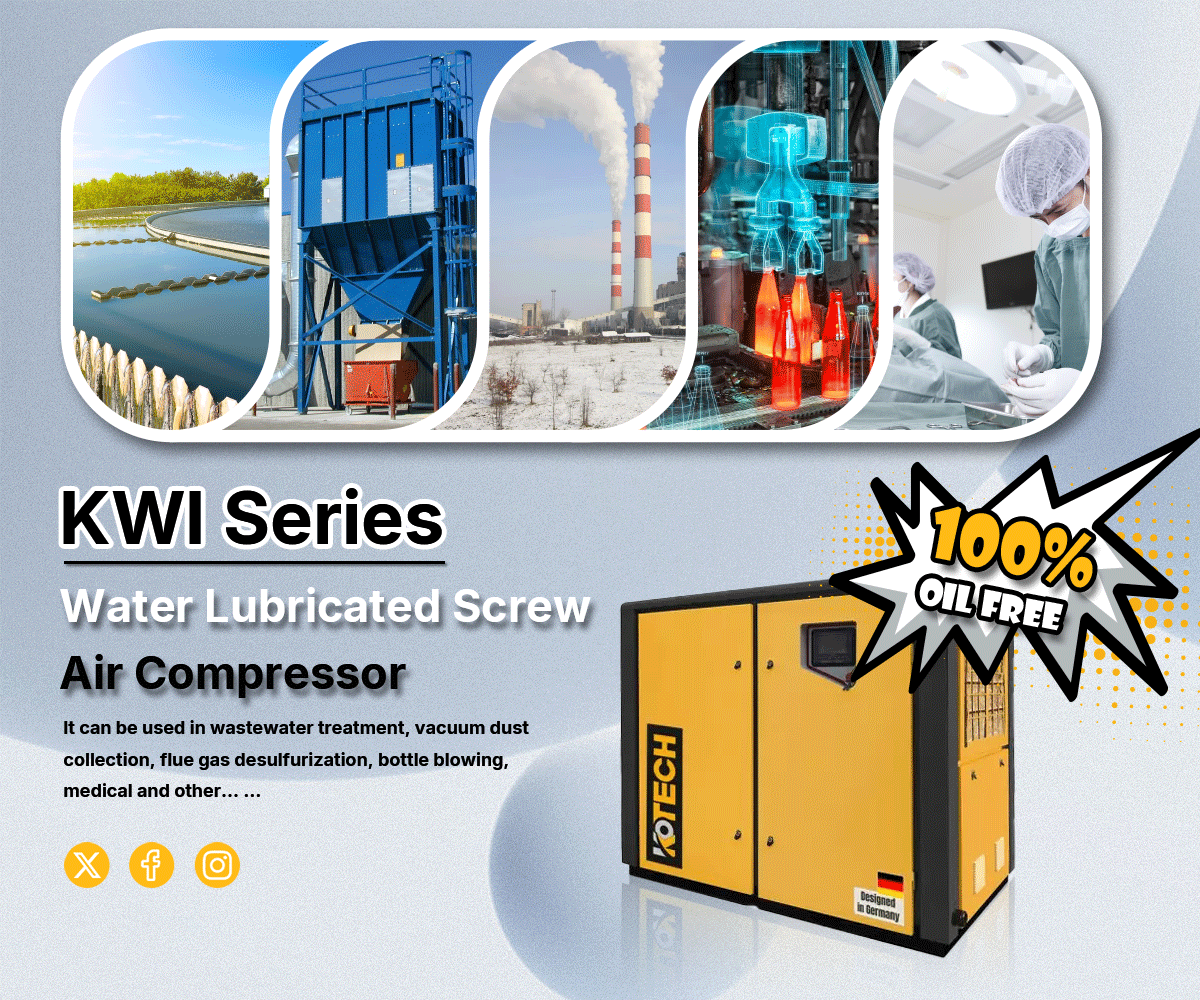 KWI-Series-water-lubricated-screw-air-compressor-applications