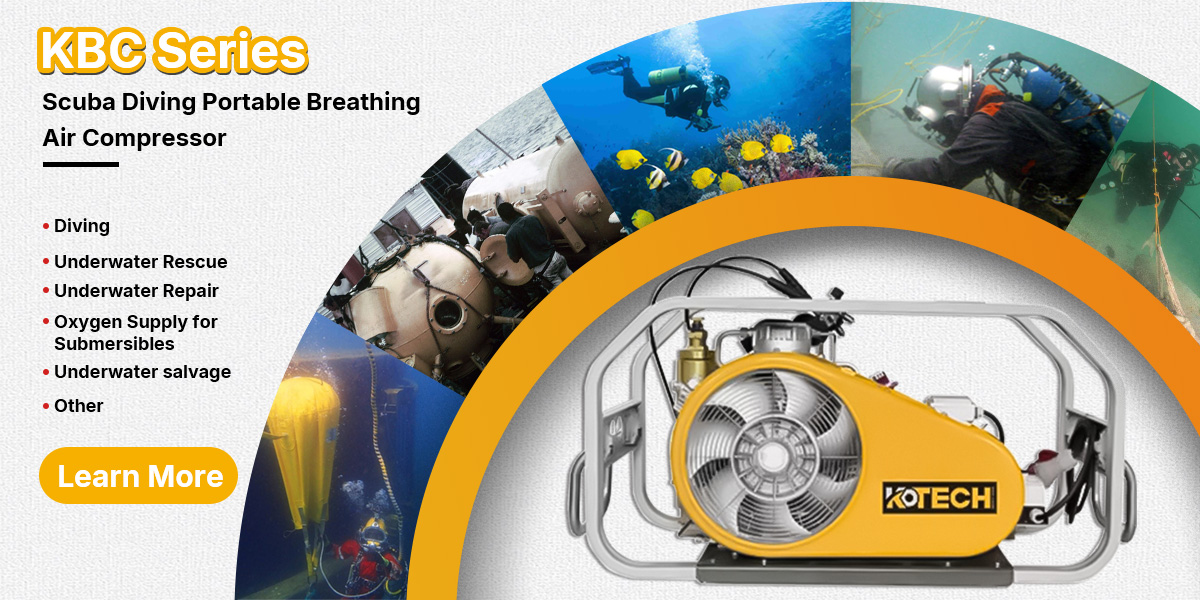 KBC Series Scuba Diving Portable BreathingAir Compressor appliactions