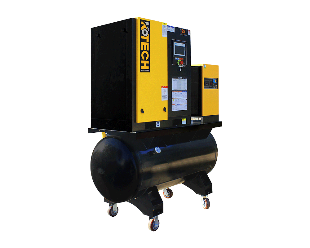 KED Series Integrated Air Compressor With moving wheels