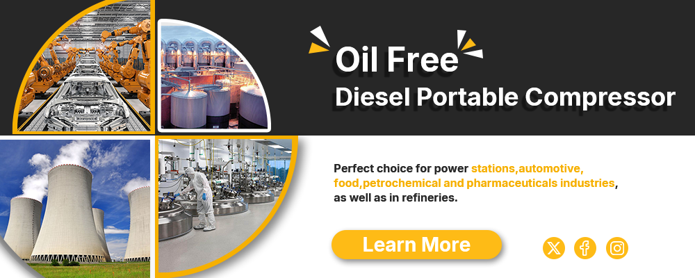 KOTECH Oil Free Diesel Portable Air Compressor