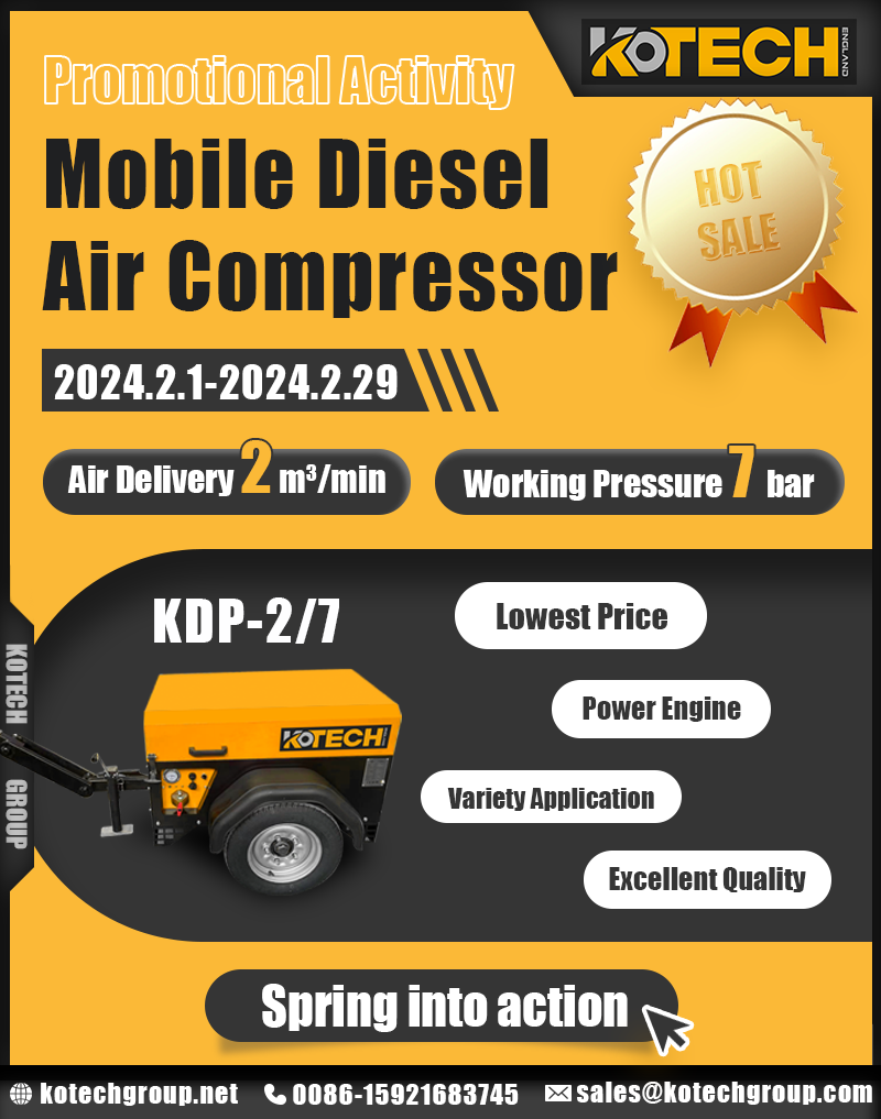 Kotech KDP-2/7 Series Mobile Air Compressor Promotional Items