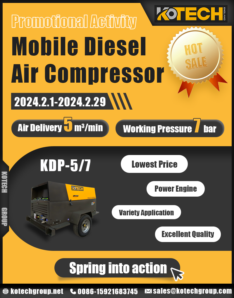 Kotech KDP-5/7 Series Mobile Air Compressor Promotional Items