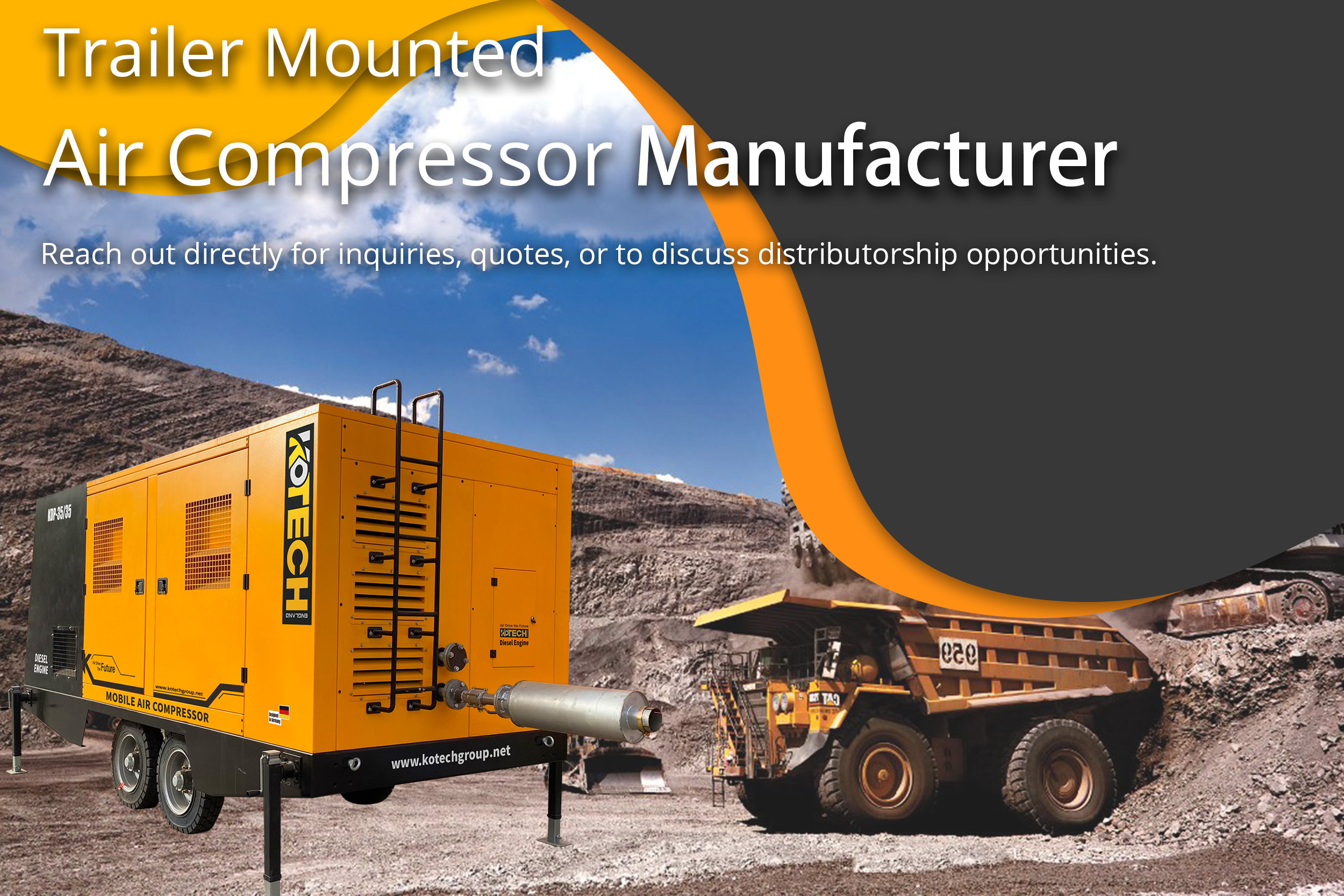 Trailer Mounted Air Compressor Manufacturer