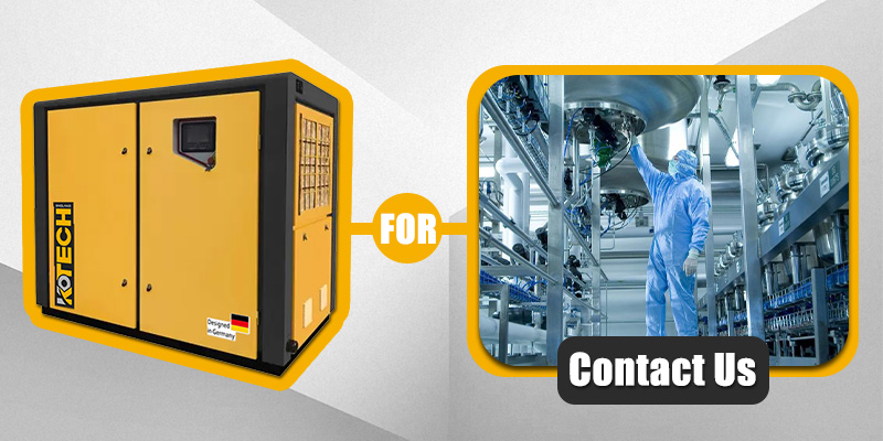 kotech kwi oil-free air compressor for pharmaceutical