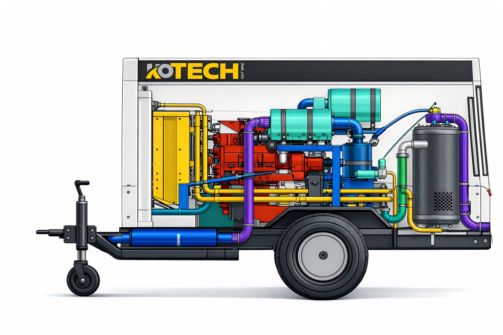 Diesel Air Compressor diagram