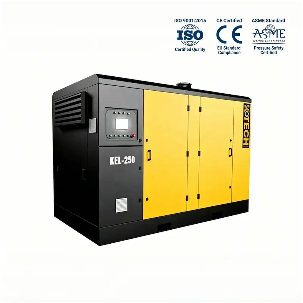 KOTECH KEL low-pressure screw air compressor for fly ash conveying at a coal-fired power plant KOTECH KEL low-pressure screw air compressor for fly ash conveying at a coal-fired power plant