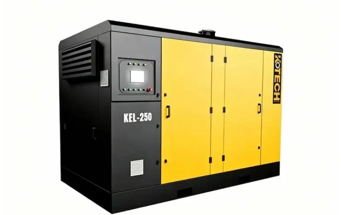 KOTECH KEL low-pressure screw air compressor for fly ash conveying at a coal-fired power plant